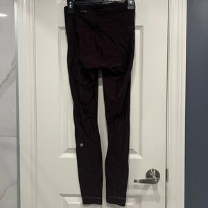 Maroon Lululemon Leggings Sz 6